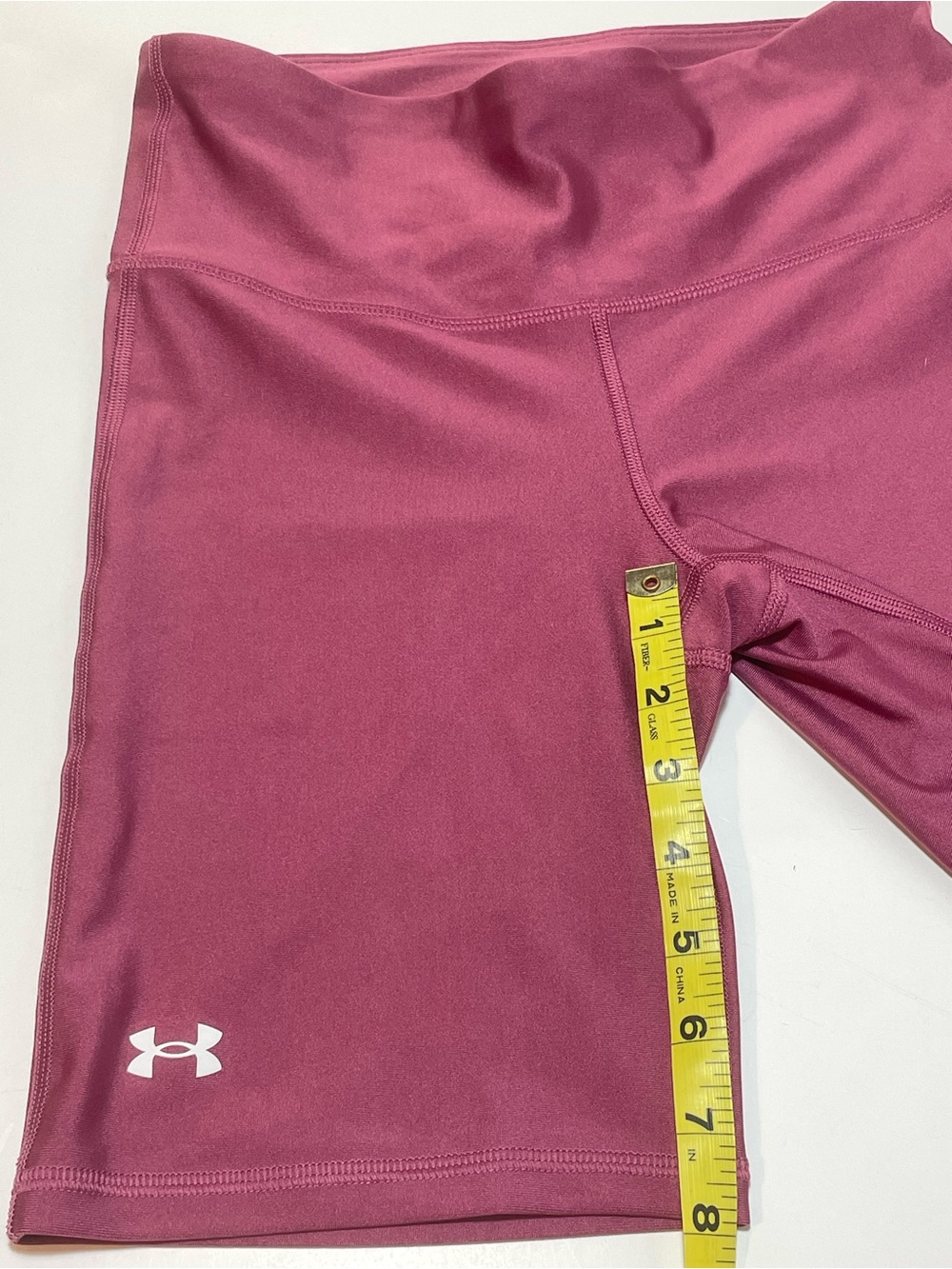 Under Armour Women's High-Waist Bike Shorts - Roseberry excellent condition - Picture 8 of 11